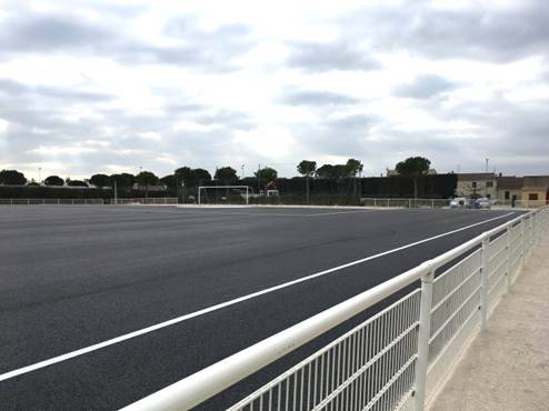 Réaménagement du terrain de Motoball à Camaret-sur-Aygues