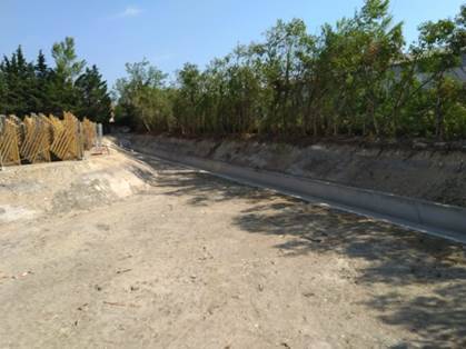 Réalisation d'un bassin de rétention à l'Isle-Sur-La-Sorgue