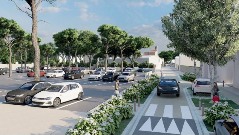 Perspectives Aménagement Plateau et parking